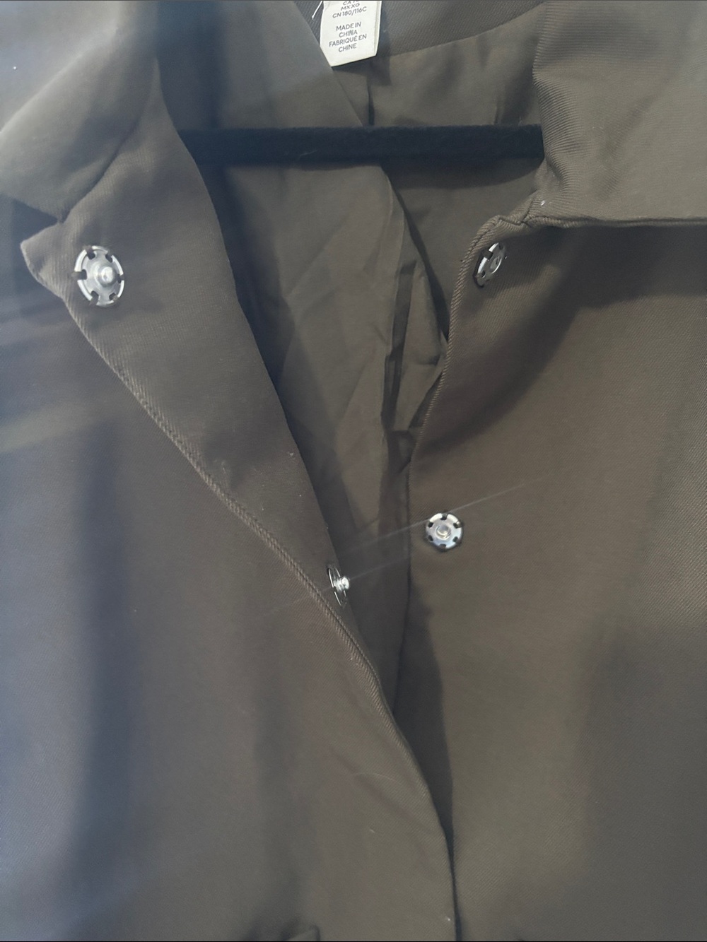 H&M Cropped Boxy Blazer in Brown - Picture 4 of 5